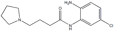 N-(2-amino-5-chlorophenyl)-4-pyrrolidin-1-ylbutanamide Struktur