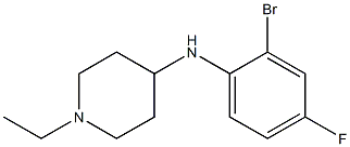 N-(2-bromo-4-fluorophenyl)-1-ethylpiperidin-4-amine Struktur