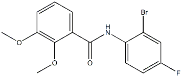 N-(2-bromo-4-fluorophenyl)-2,3-dimethoxybenzamide Struktur