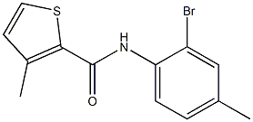 N-(2-bromo-4-methylphenyl)-3-methylthiophene-2-carboxamide Struktur