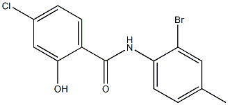 N-(2-bromo-4-methylphenyl)-4-chloro-2-hydroxybenzamide Struktur