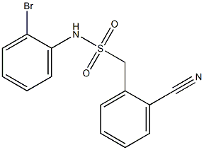 N-(2-bromophenyl)-1-(2-cyanophenyl)methanesulfonamide Struktur