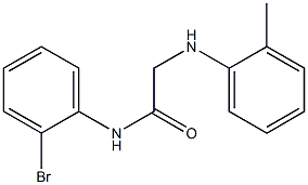 N-(2-bromophenyl)-2-[(2-methylphenyl)amino]acetamide Struktur