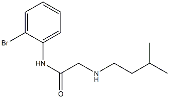 N-(2-bromophenyl)-2-[(3-methylbutyl)amino]acetamide Struktur