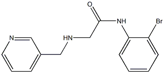 N-(2-bromophenyl)-2-[(pyridin-3-ylmethyl)amino]acetamide Struktur