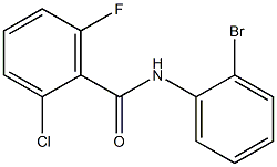 N-(2-bromophenyl)-2-chloro-6-fluorobenzamide Struktur