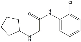 N-(2-chlorophenyl)-2-(cyclopentylamino)acetamide Struktur