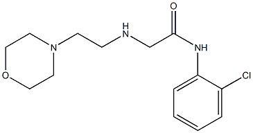 N-(2-chlorophenyl)-2-{[2-(morpholin-4-yl)ethyl]amino}acetamide Struktur