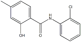 N-(2-chlorophenyl)-2-hydroxy-4-methylbenzamide Struktur