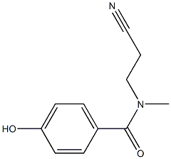 N-(2-cyanoethyl)-4-hydroxy-N-methylbenzamide Struktur