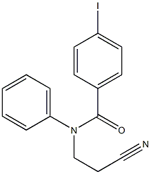 N-(2-cyanoethyl)-4-iodo-N-phenylbenzamide Struktur