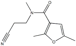 N-(2-cyanoethyl)-N,2,5-trimethylfuran-3-carboxamide Struktur