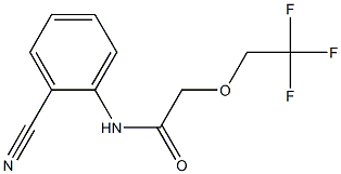 N-(2-cyanophenyl)-2-(2,2,2-trifluoroethoxy)acetamide Struktur