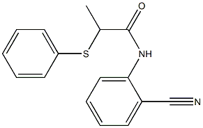 N-(2-cyanophenyl)-2-(phenylsulfanyl)propanamide Struktur