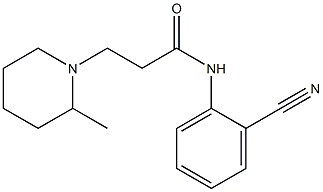 N-(2-cyanophenyl)-3-(2-methylpiperidin-1-yl)propanamide Struktur