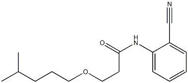 N-(2-cyanophenyl)-3-[(4-methylpentyl)oxy]propanamide Struktur