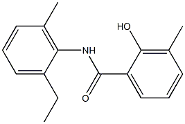 N-(2-ethyl-6-methylphenyl)-2-hydroxy-3-methylbenzamide Struktur