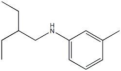 N-(2-ethylbutyl)-3-methylaniline Struktur