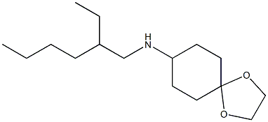 N-(2-ethylhexyl)-1,4-dioxaspiro[4.5]decan-8-amine Struktur