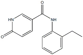 N-(2-ethylphenyl)-6-oxo-1,6-dihydropyridine-3-carboxamide Struktur