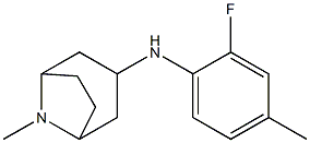 N-(2-fluoro-4-methylphenyl)-8-methyl-8-azabicyclo[3.2.1]octan-3-amine Struktur