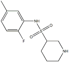 N-(2-fluoro-5-methylphenyl)piperidine-3-sulfonamide Struktur