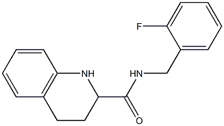 N-(2-fluorobenzyl)-1,2,3,4-tetrahydroquinoline-2-carboxamide Struktur