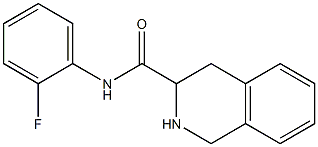 N-(2-fluorophenyl)-1,2,3,4-tetrahydroisoquinoline-3-carboxamide Struktur