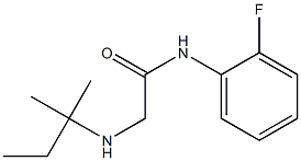 N-(2-fluorophenyl)-2-[(2-methylbutan-2-yl)amino]acetamide Struktur