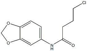 N-(2H-1,3-benzodioxol-5-yl)-4-chlorobutanamide Struktur