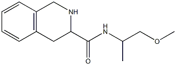 N-(2-methoxy-1-methylethyl)-1,2,3,4-tetrahydroisoquinoline-3-carboxamide Struktur