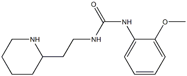 N-(2-methoxyphenyl)-N'-(2-piperidin-2-ylethyl)urea Struktur