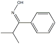 N-(2-methyl-1-phenylpropylidene)hydroxylamine Struktur