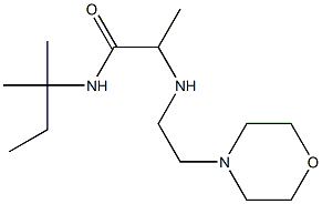 N-(2-methylbutan-2-yl)-2-{[2-(morpholin-4-yl)ethyl]amino}propanamide Struktur