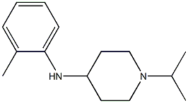 N-(2-methylphenyl)-1-(propan-2-yl)piperidin-4-amine Struktur