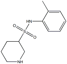 N-(2-methylphenyl)piperidine-3-sulfonamide Struktur