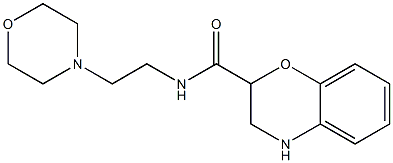 N-(2-morpholin-4-ylethyl)-3,4-dihydro-2H-1,4-benzoxazine-2-carboxamide Struktur