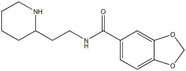 N-(2-piperidin-2-ylethyl)-1,3-benzodioxole-5-carboxamide Struktur