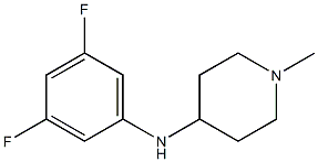 N-(3,5-difluorophenyl)-1-methylpiperidin-4-amine Struktur