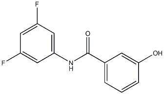 N-(3,5-difluorophenyl)-3-hydroxybenzamide Struktur