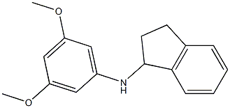 N-(3,5-dimethoxyphenyl)-2,3-dihydro-1H-inden-1-amine Struktur