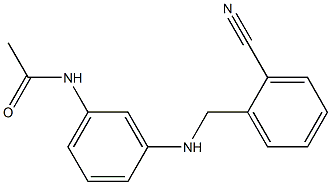 N-(3-{[(2-cyanophenyl)methyl]amino}phenyl)acetamide Struktur