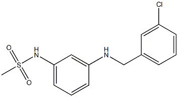 N-(3-{[(3-chlorophenyl)methyl]amino}phenyl)methanesulfonamide Struktur