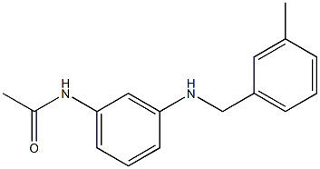 N-(3-{[(3-methylphenyl)methyl]amino}phenyl)acetamide Struktur