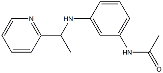 N-(3-{[1-(pyridin-2-yl)ethyl]amino}phenyl)acetamide Struktur