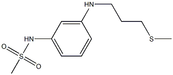 N-(3-{[3-(methylsulfanyl)propyl]amino}phenyl)methanesulfonamide Struktur