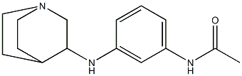 N-(3-{1-azabicyclo[2.2.2]octan-3-ylamino}phenyl)acetamide Struktur