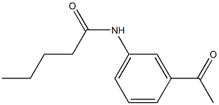 N-(3-acetylphenyl)pentanamide Struktur