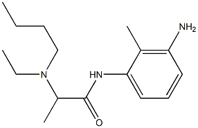 N-(3-amino-2-methylphenyl)-2-[butyl(ethyl)amino]propanamide Struktur