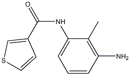 N-(3-amino-2-methylphenyl)thiophene-3-carboxamide Struktur